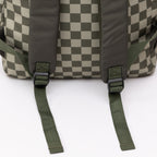 Dark Checkered Large Backpack