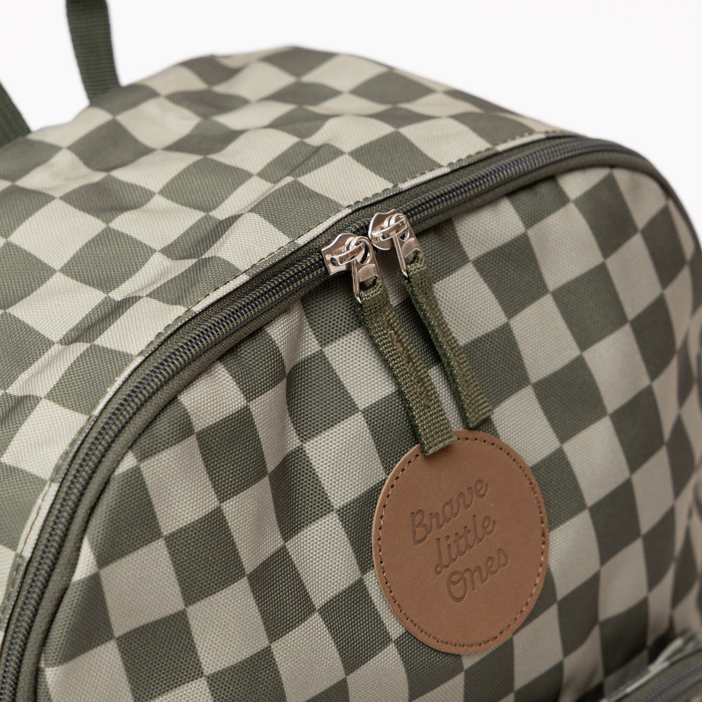 Dark Checkered Standard Backpack