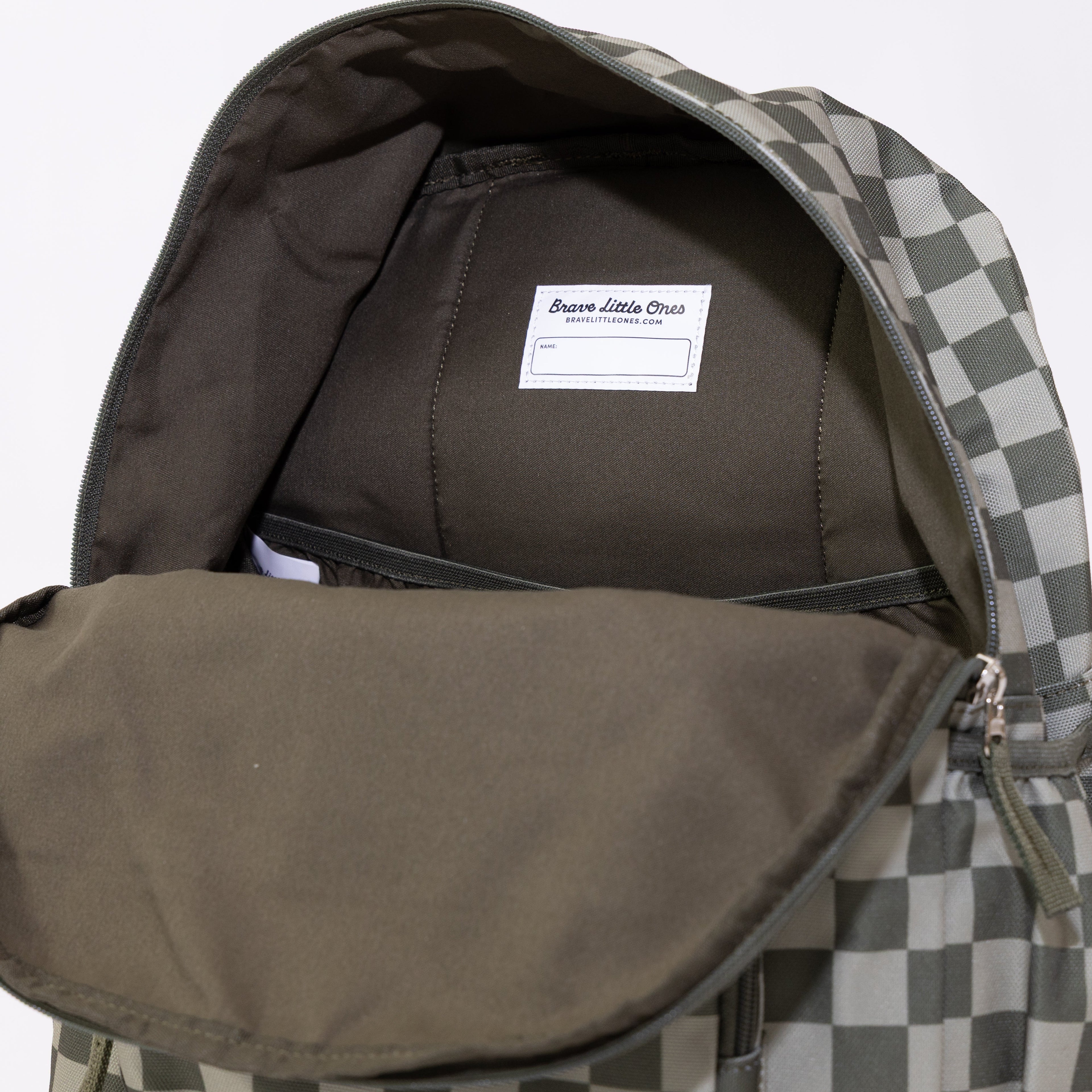 Dark Checkered Standard Backpack