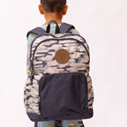 Camo Color Block Large Backpack