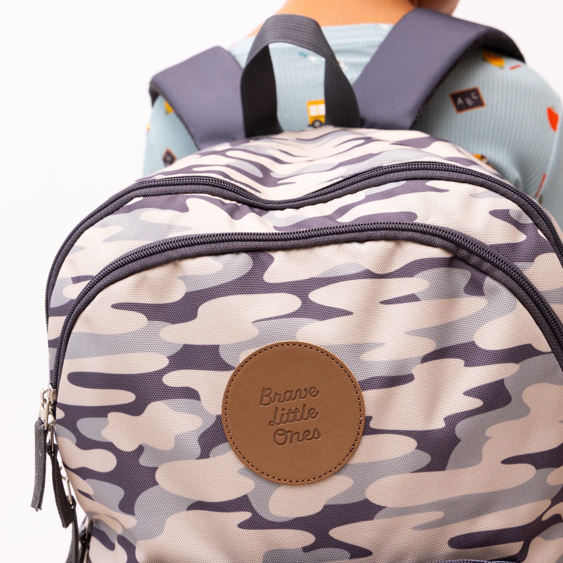 Camo Color Block Large Backpack