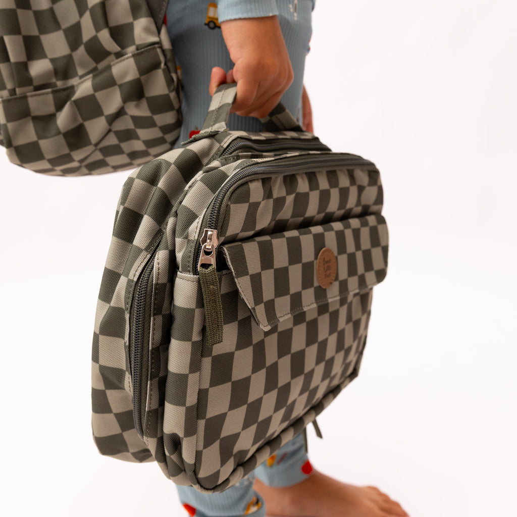 Dark Checkered Lunchbox