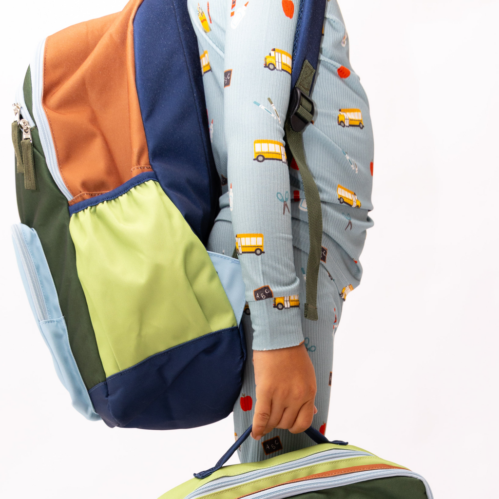 Color Block Large Backpack