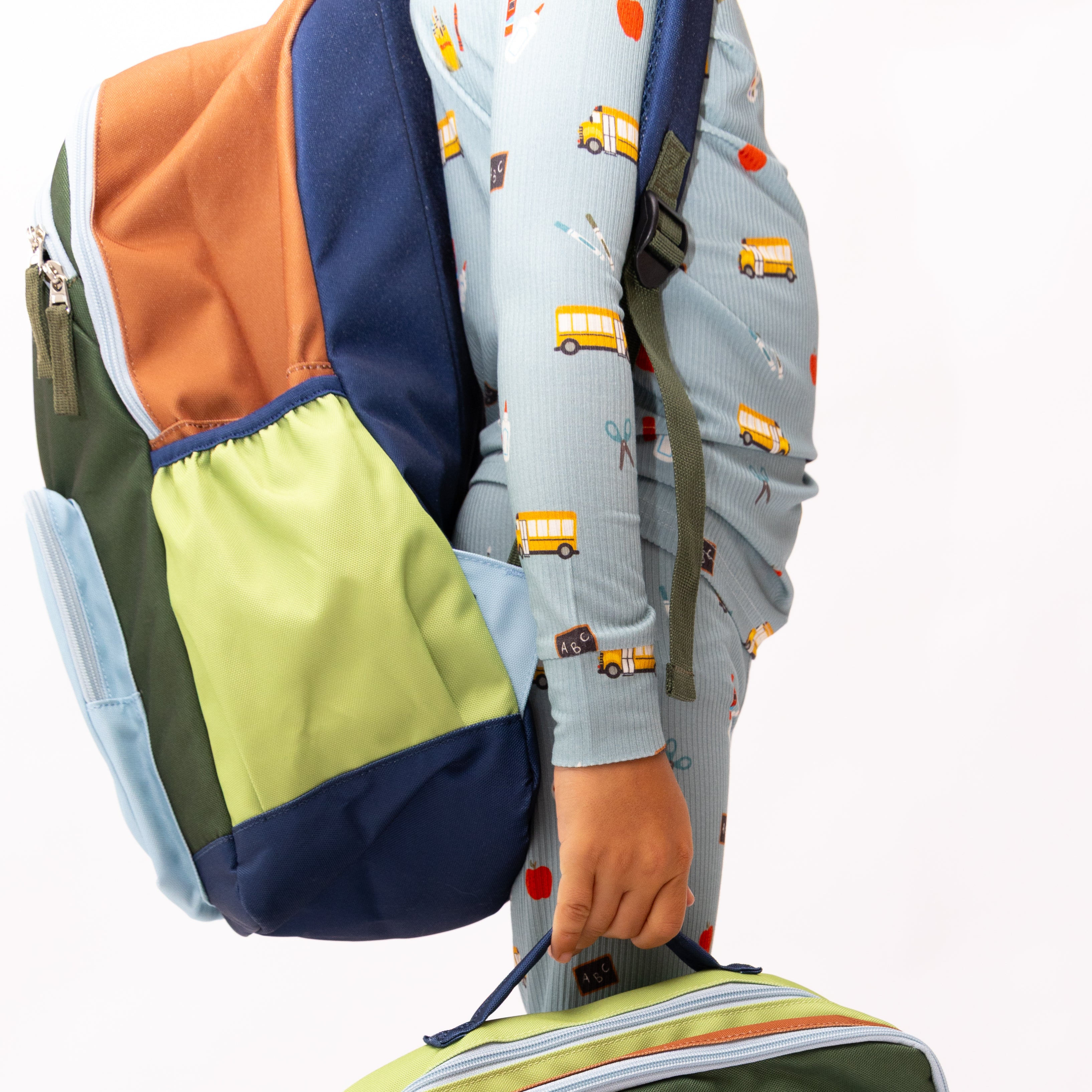 Color Block Large Backpack