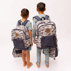 Camo Color Block Large Backpack