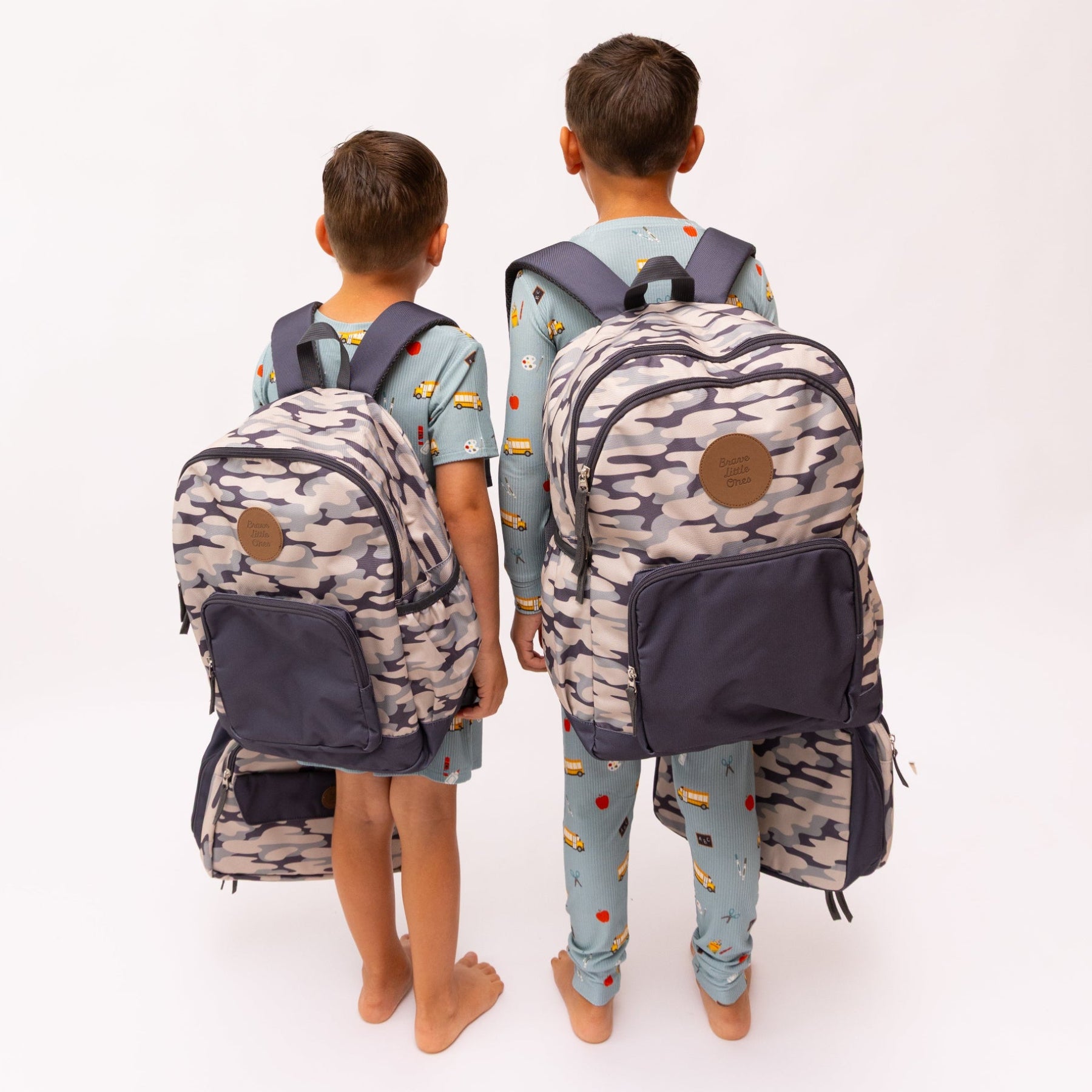 Camo Color Block Large Backpack