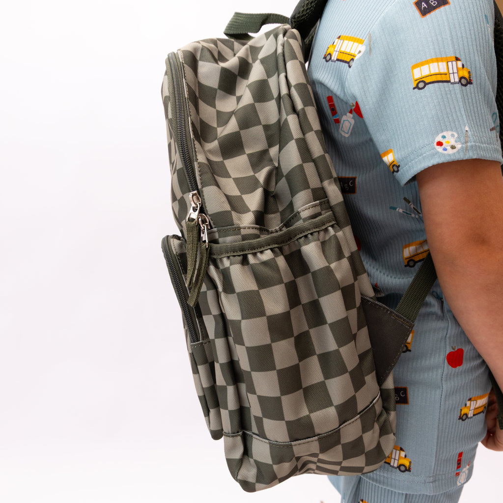 Dark Checkered Standard Backpack