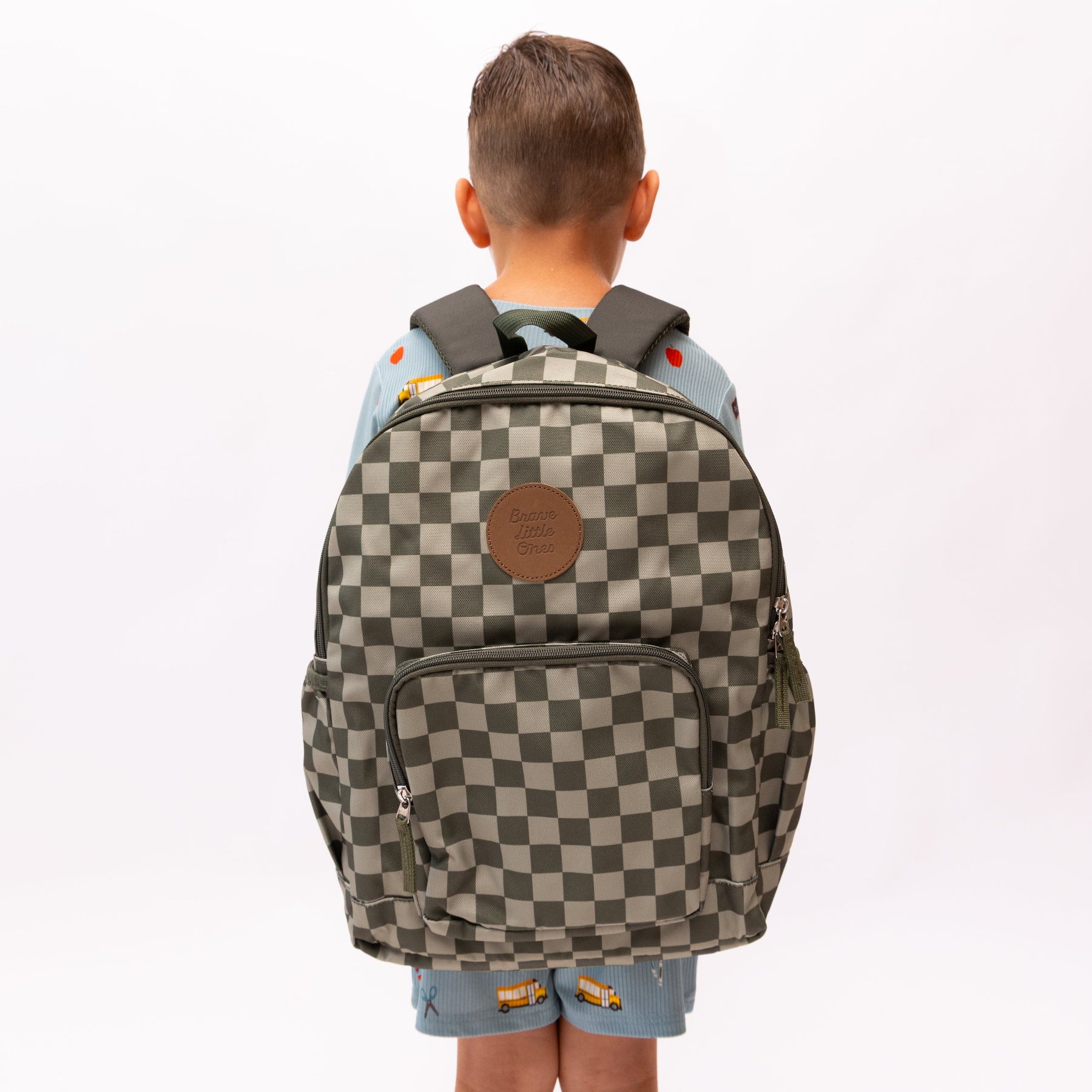 Dark Checkered Standard Backpack