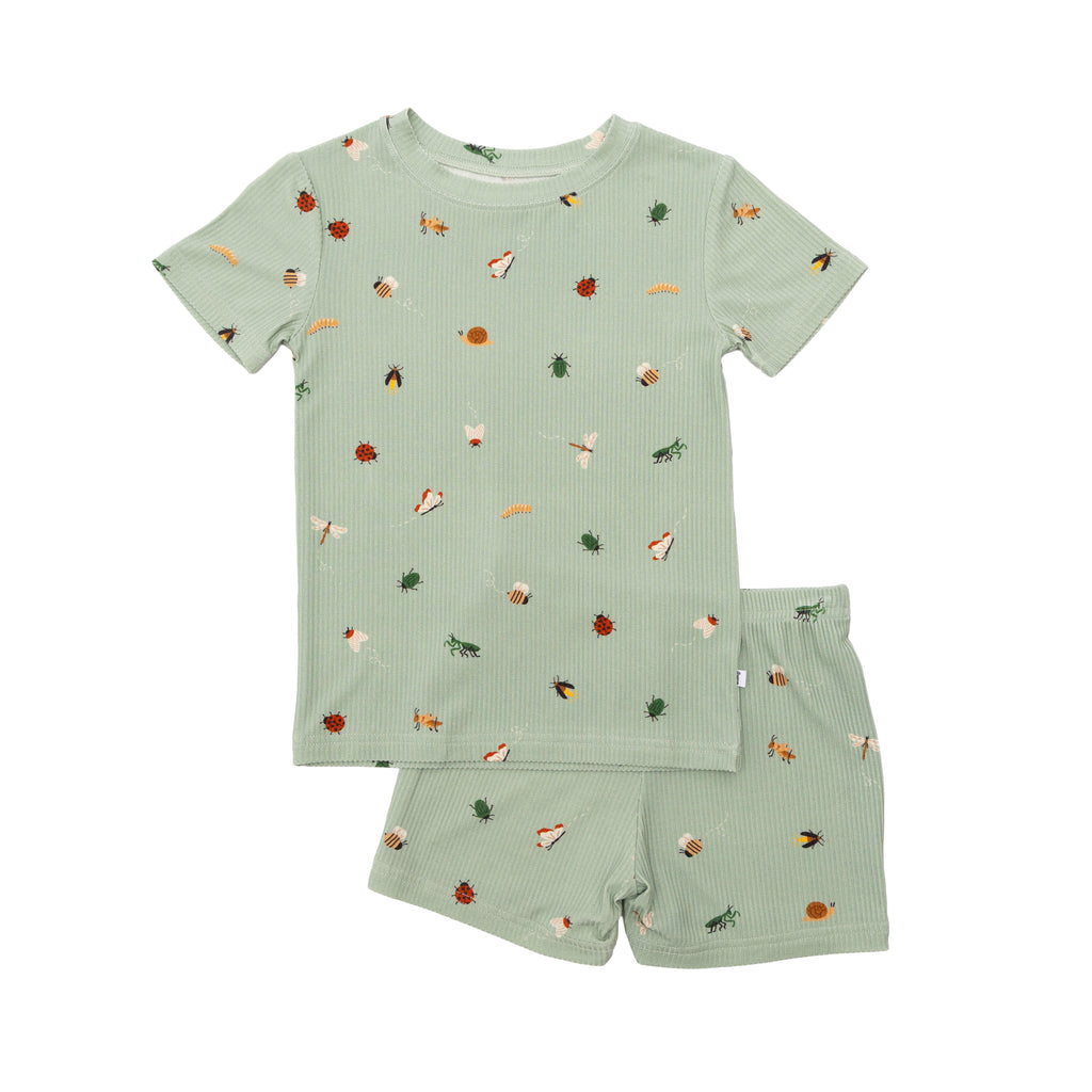 Backyard Bugs Small Ribbed Shorts Two-Piece Set