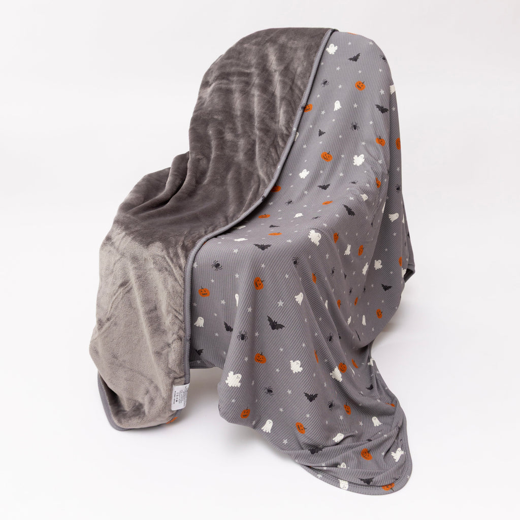 Halloween Boo Crew Small Ribbed Youth Blanket