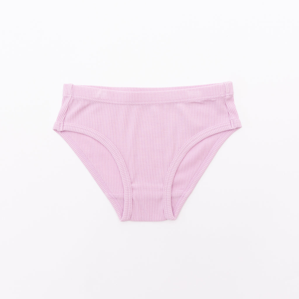 Lilac Daisies, Harbor Blue and Lilac Mist Small Ribbed Underwear 3 pack