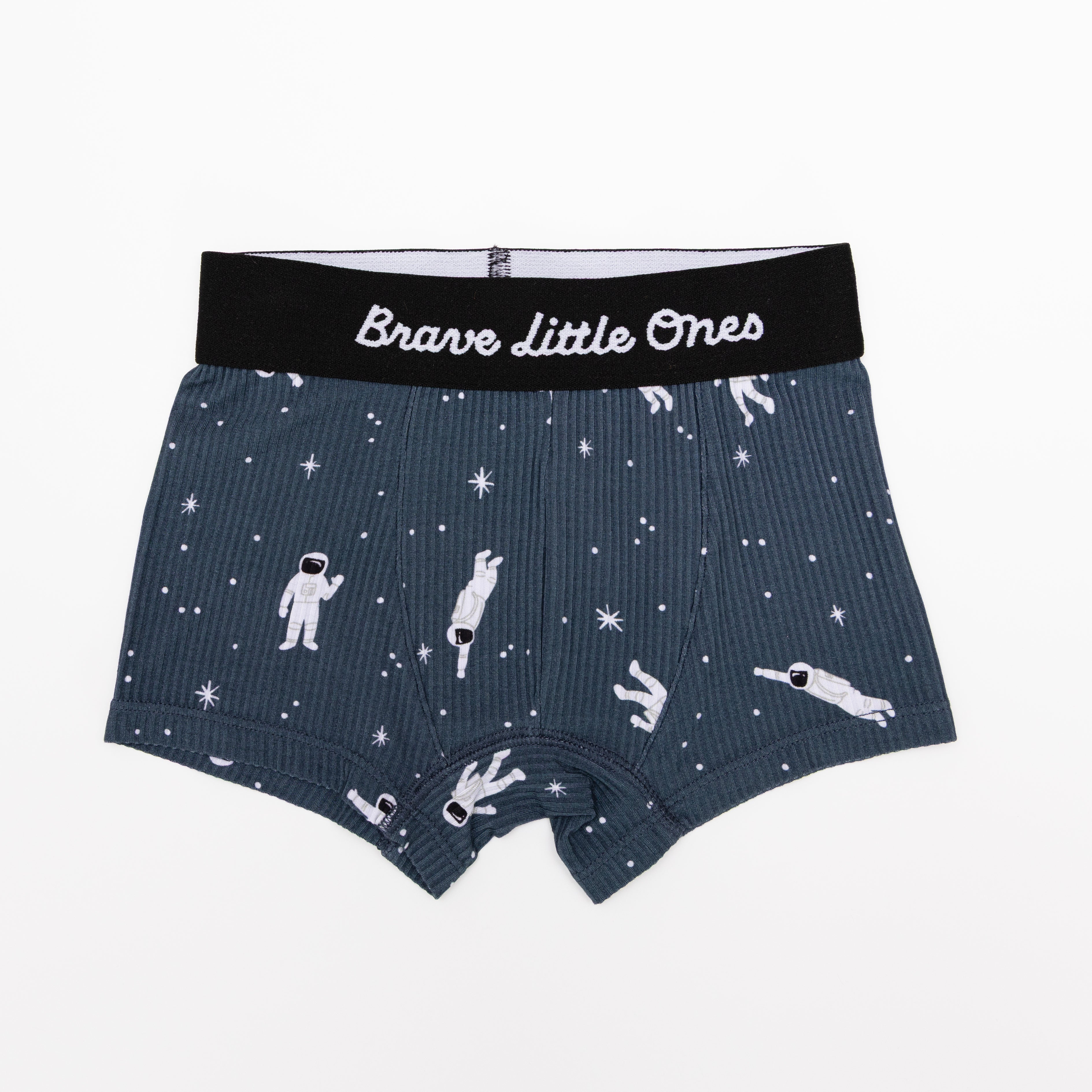 Checkered Lightning Bolt, Triangles and Astronauts Small Ribbed Boxer Brief 3 pack