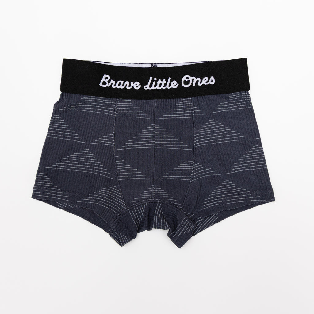 Checkered Lightning Bolt, Triangles and Astronauts Small Ribbed Boxer Brief 3 pack