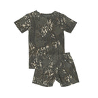 Woodland Camo Small Ribbed Shorts Two-Piece Set