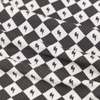 Checkered Lightning Bolt Small Ribbed Two-Piece Set
