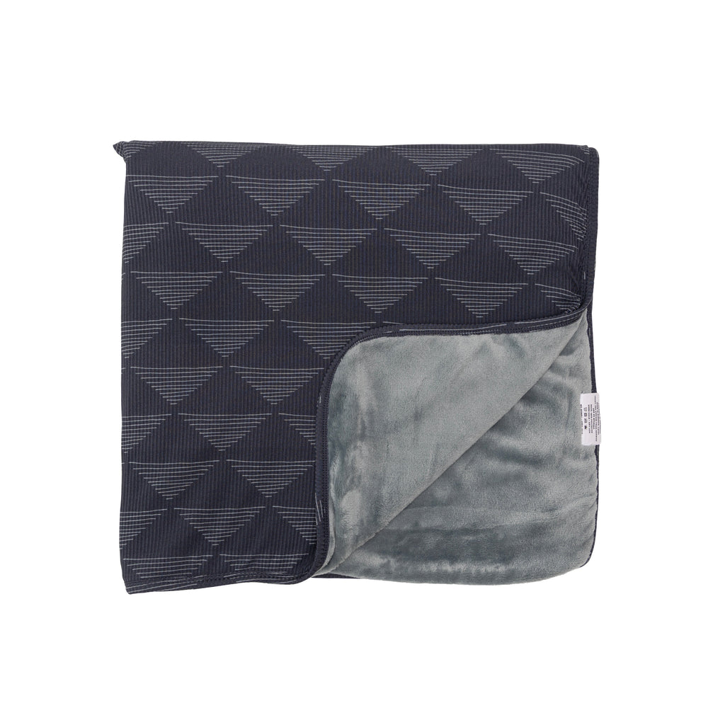 Triangles Small Ribbed Toddler Blanket