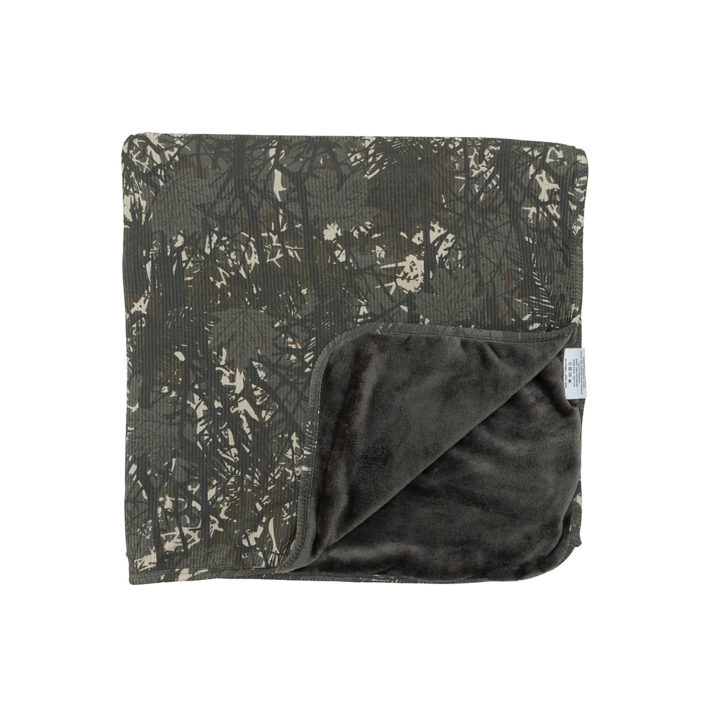 Woodland Camo Small Ribbed Youth Blanket