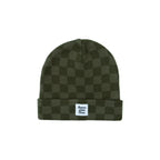 Checkered Knit Beanie