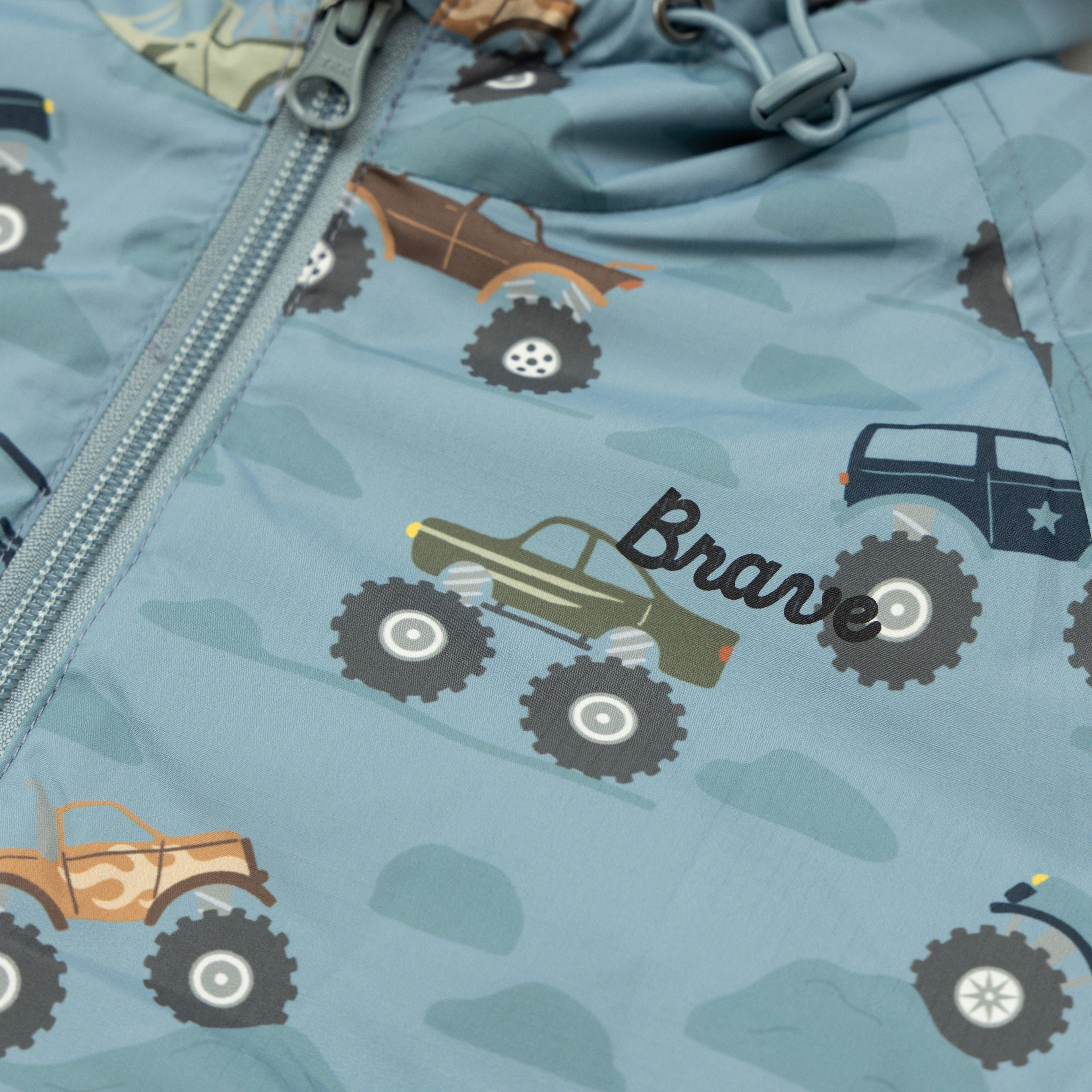 Monster Trucks Puffer Jacket