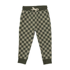 Checkered Bamboo French Terry Joggers
