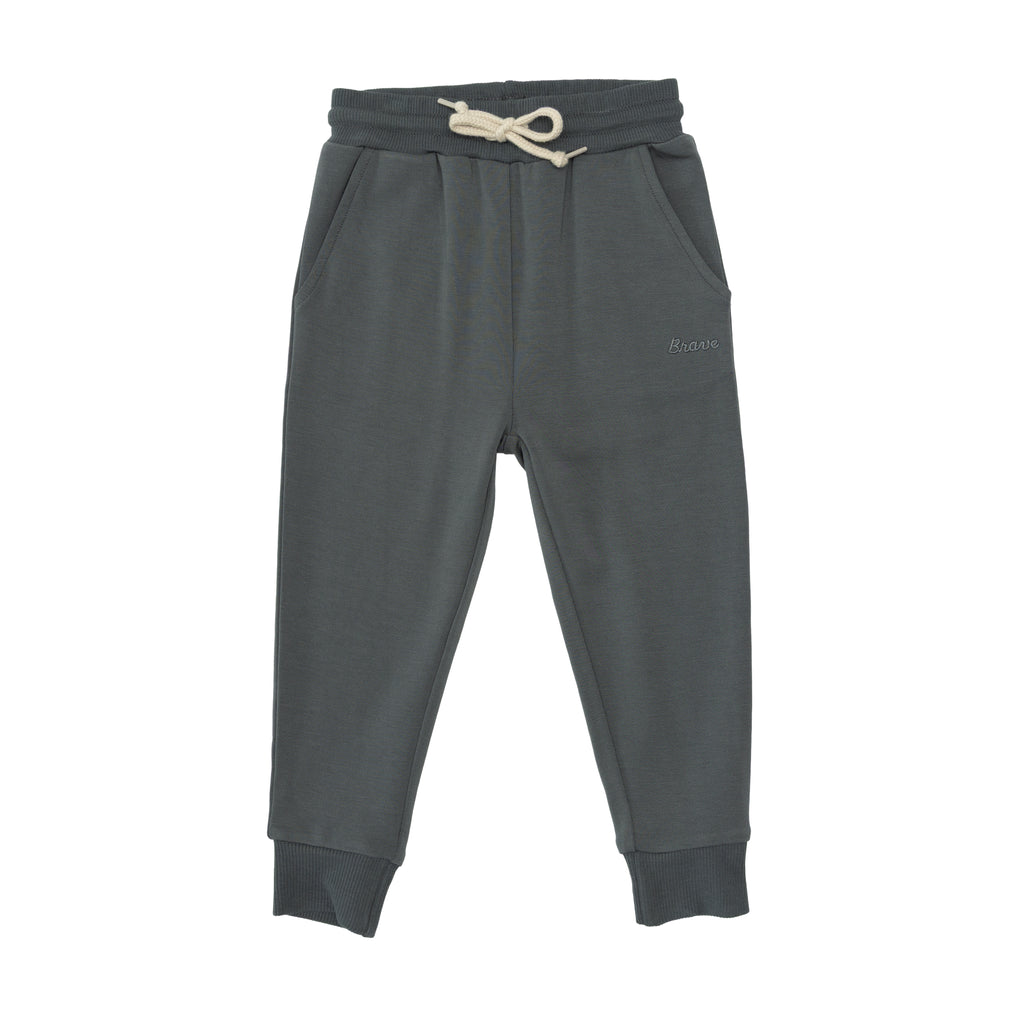 Midnight Charcoal Bamboo French Terry Joggers