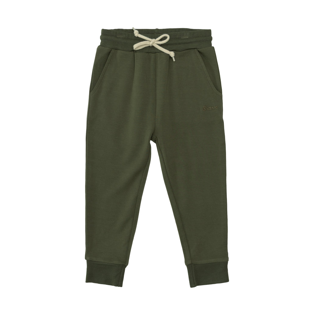 Olive Bamboo French Terry Joggers