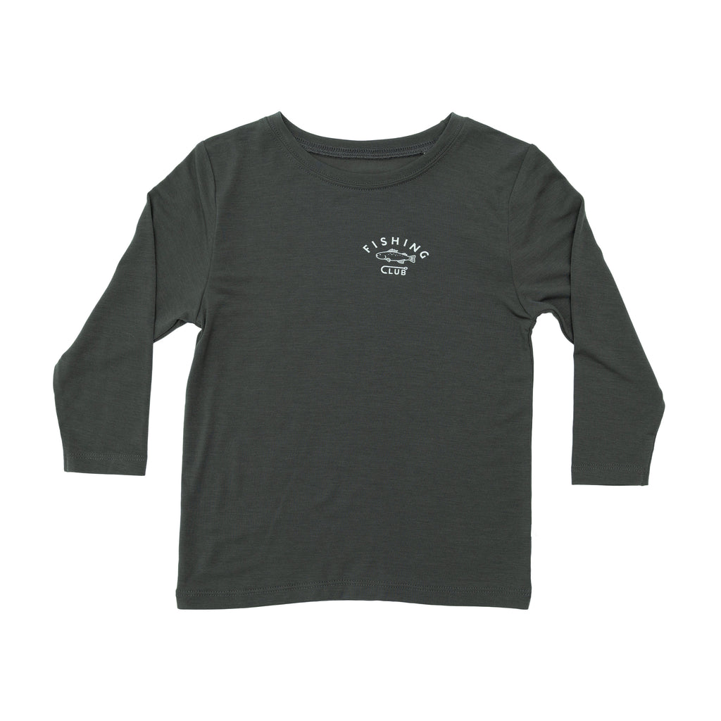 Fishing Club Midnight Charcoal Long Sleeve Shirt
