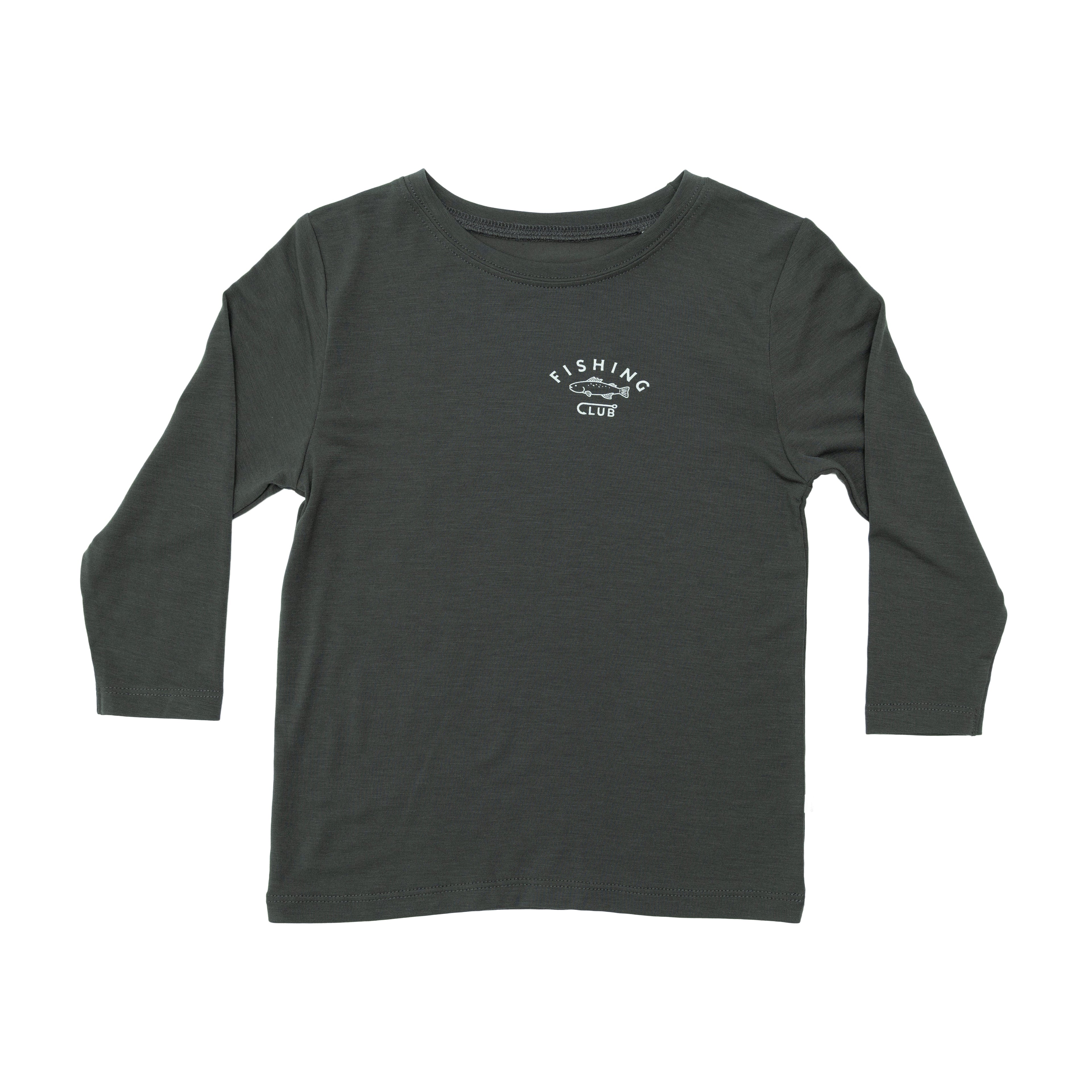 Fishing Club Midnight Charcoal Long Sleeve Shirt