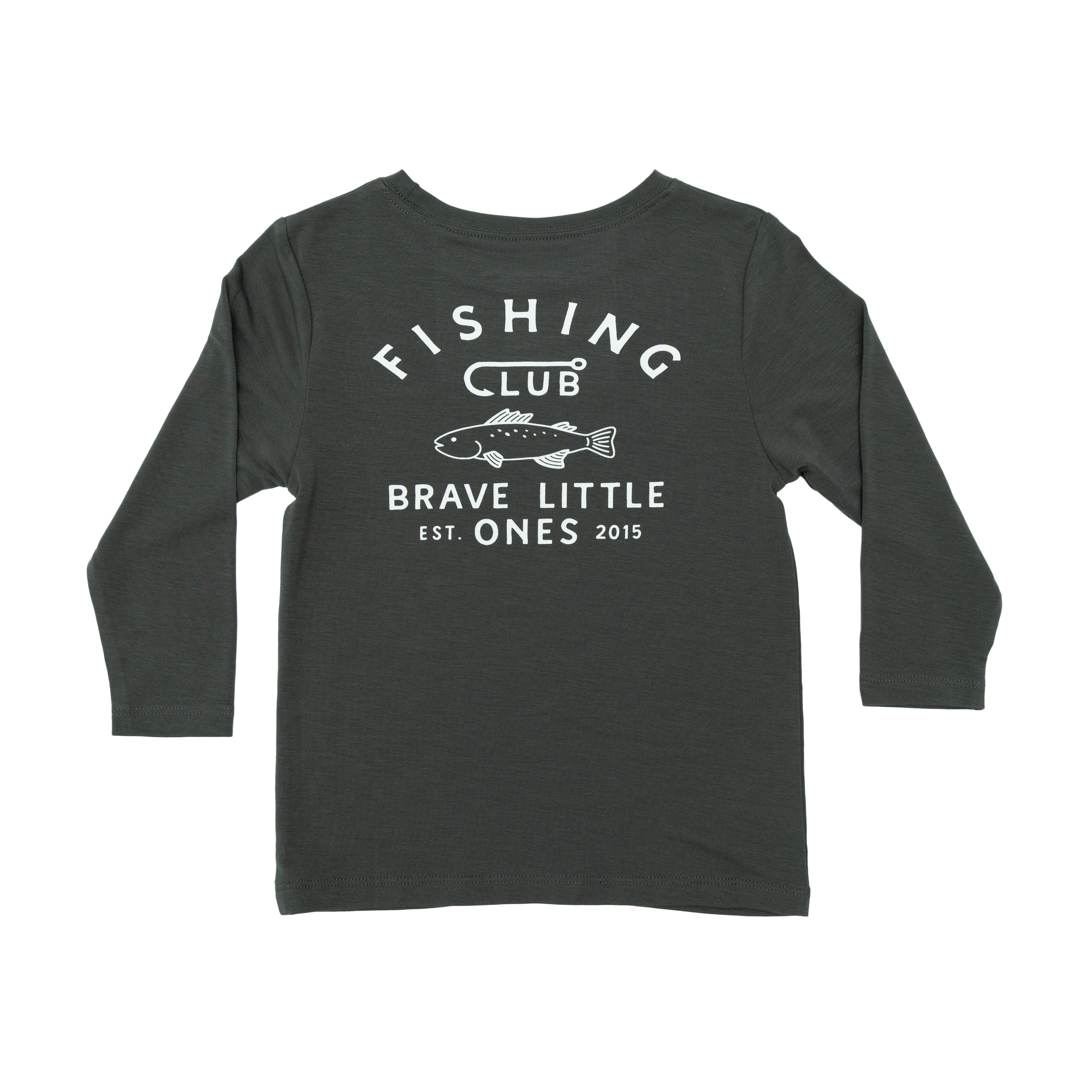 Fishing Club Midnight Charcoal Long Sleeve Shirt