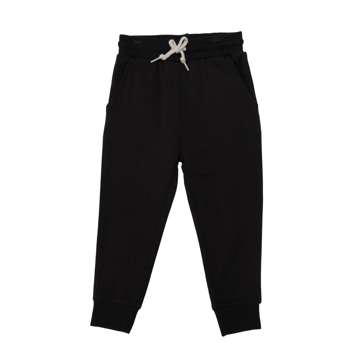 Jet Black Bamboo French Terry Joggers