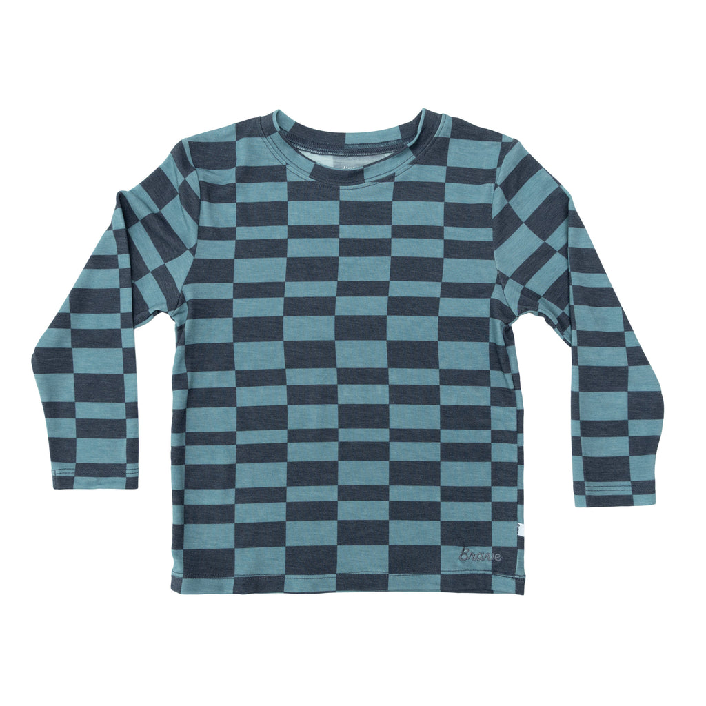 Checkered Block Long Sleeve Shirt