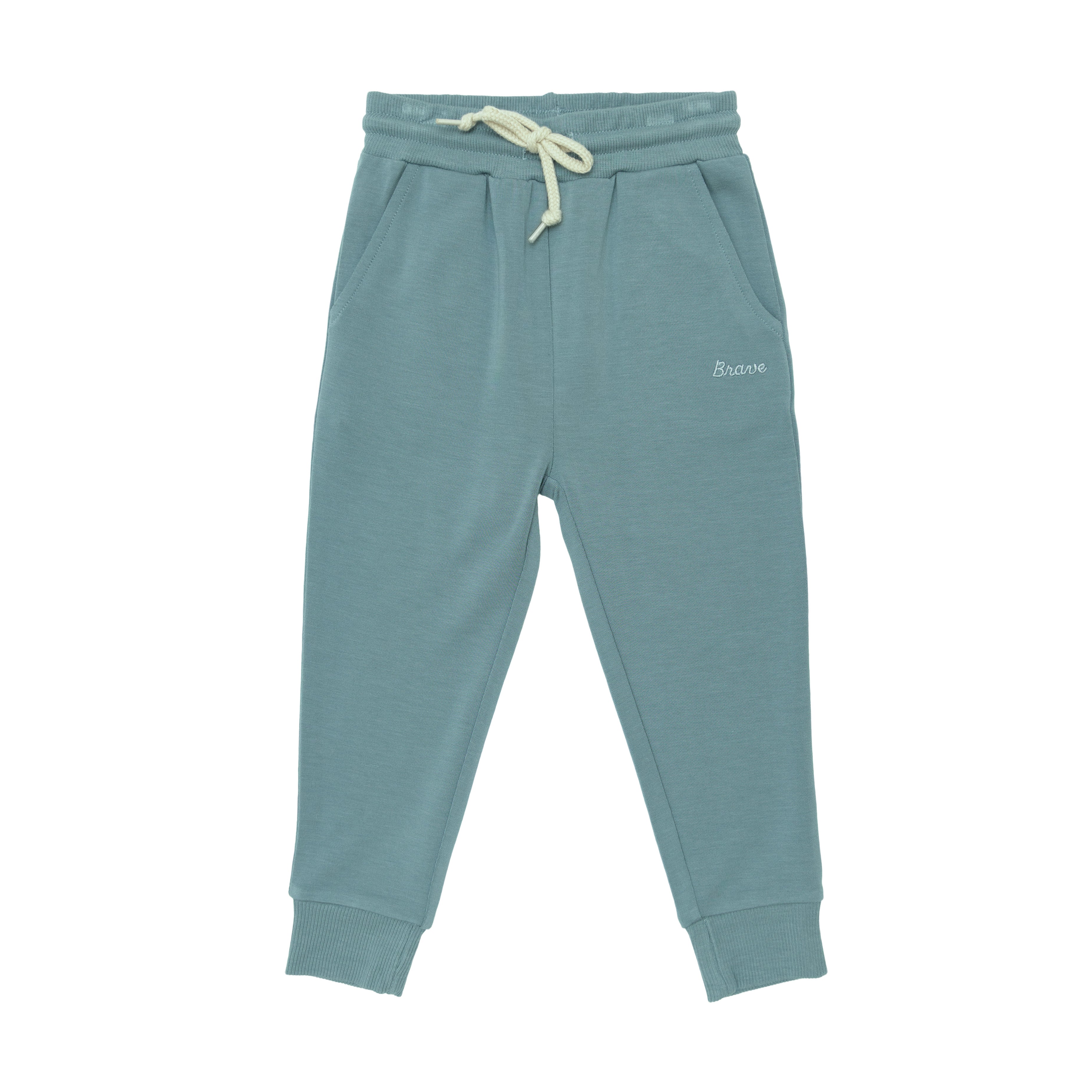 Slate Blue Construction Bamboo French Terry Pullover & Jogger Set