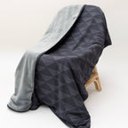 Triangles Small Ribbed Toddler Blanket