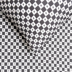 Checkered Lightning Bolt Twin Sheet With Pillow Case