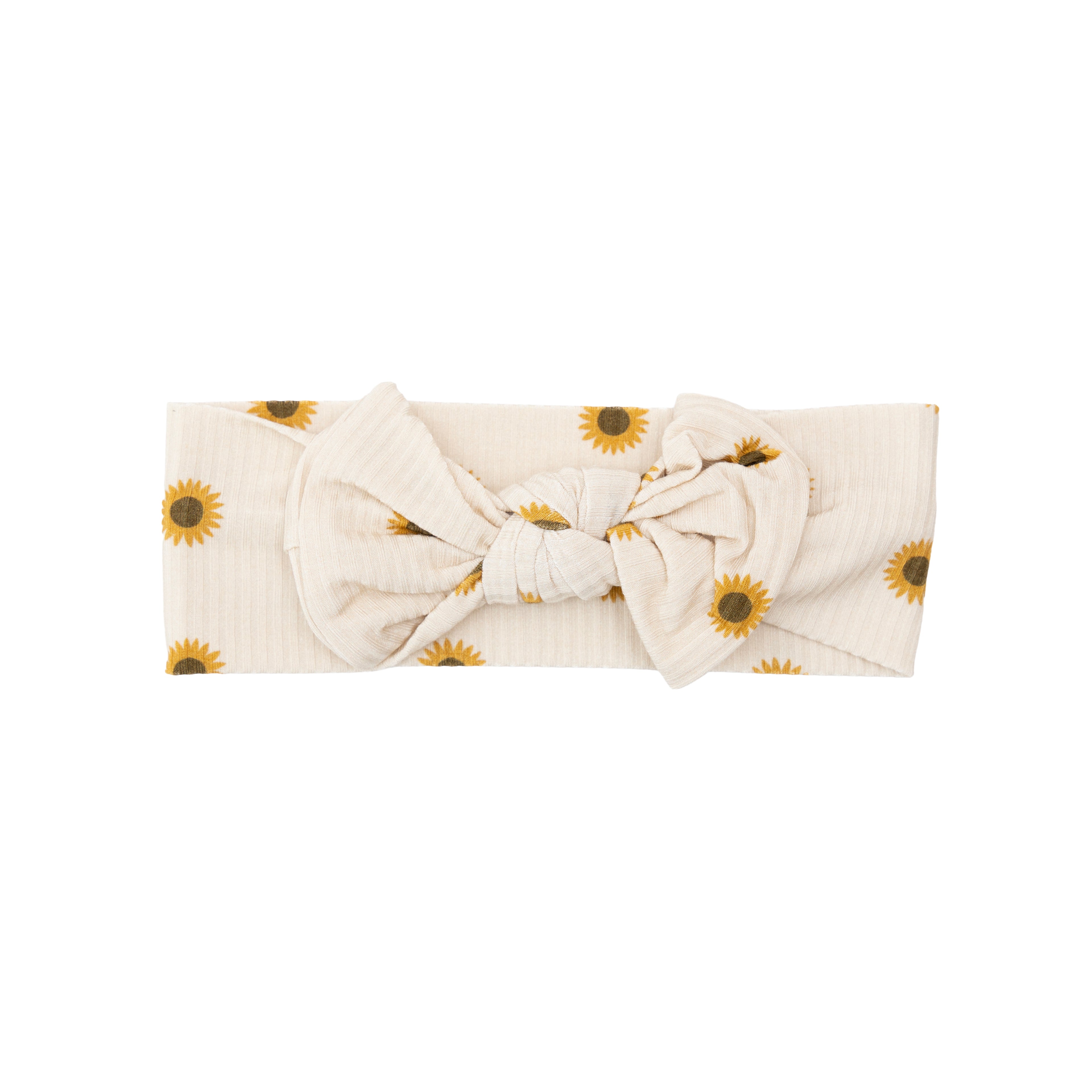 Sunflowers Small Ribbed Bow