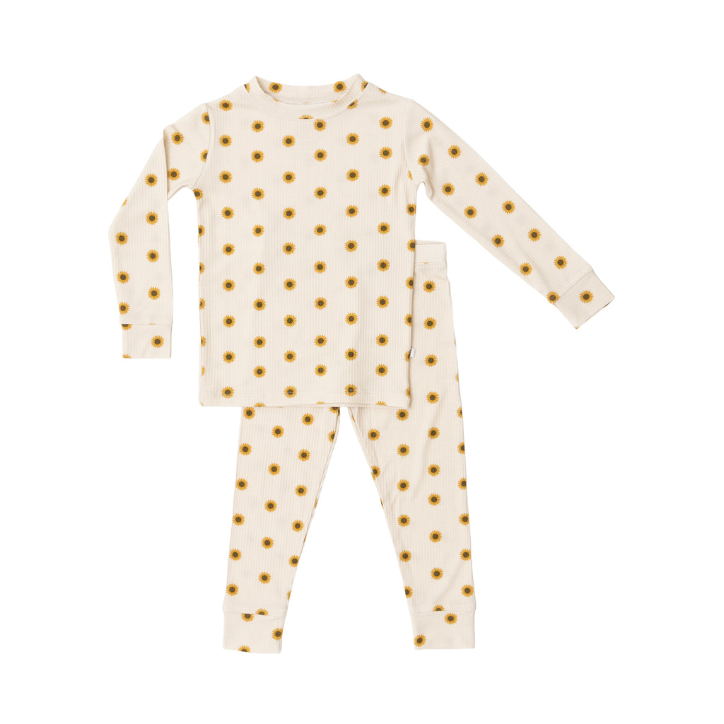 Sunflowers Small Ribbed Two-Piece Set
