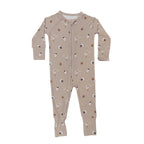 Football Small Ribbed Zip Romper