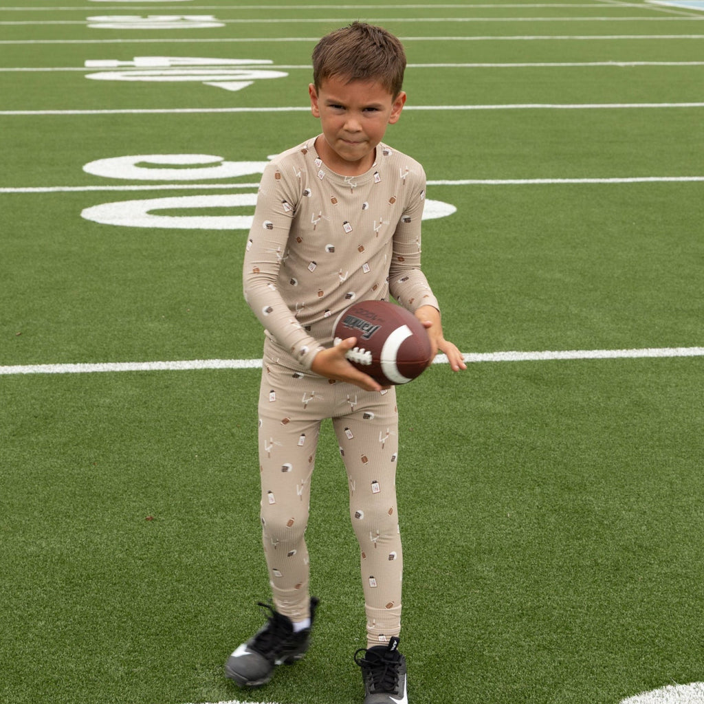 Football Small Ribbed Two-Piece Set