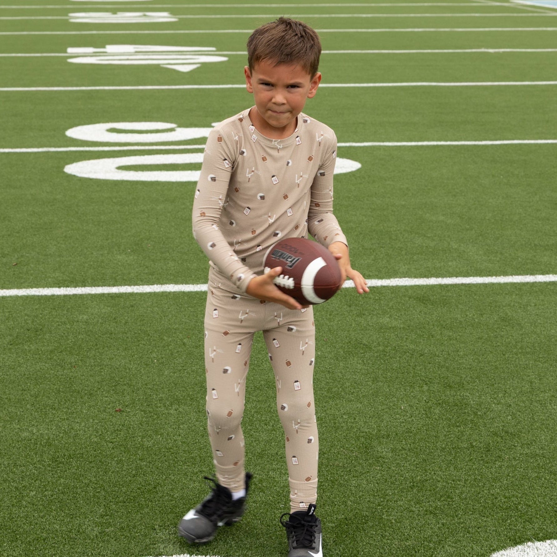 Football Small Ribbed Two-Piece Set