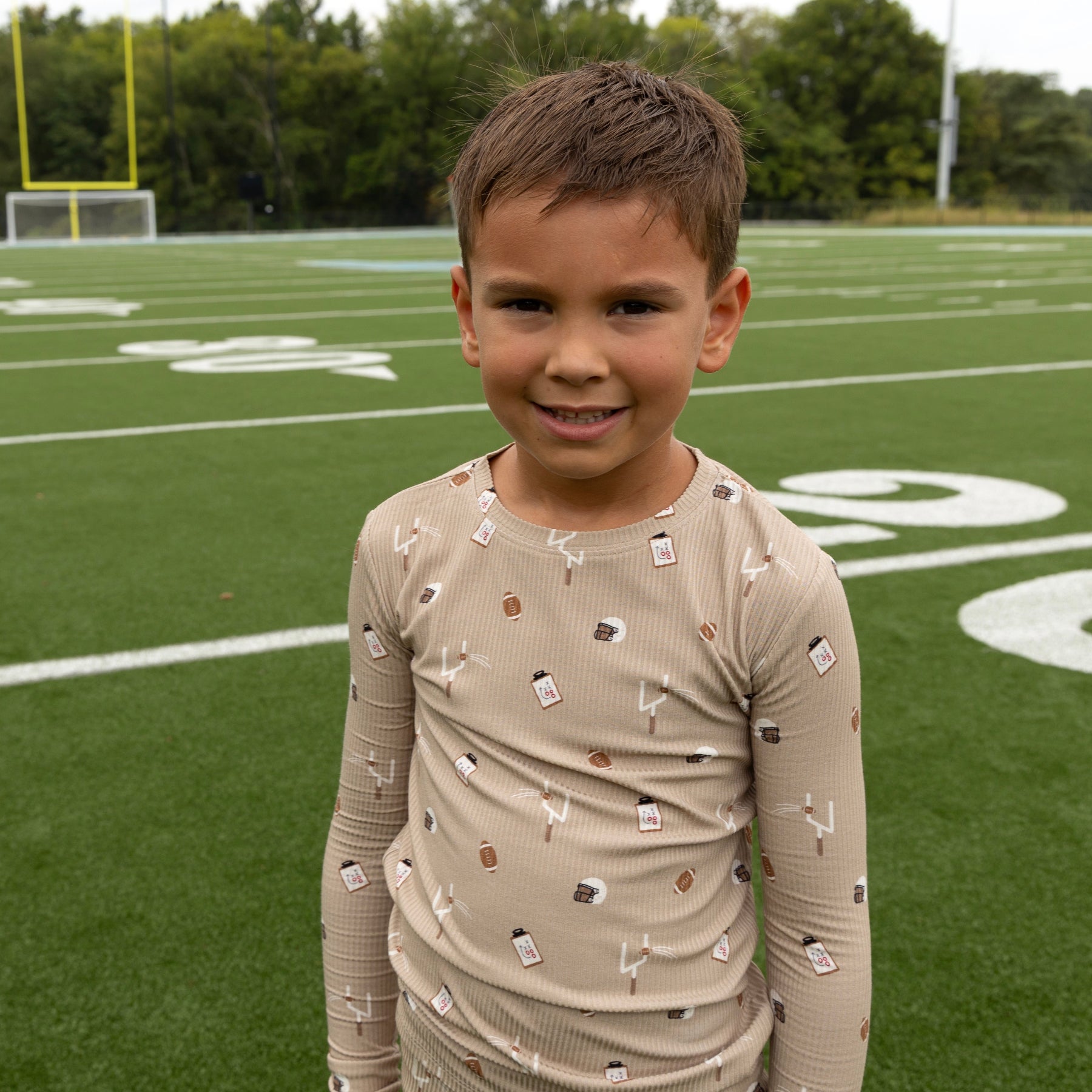 Football Small Ribbed Two-Piece Set