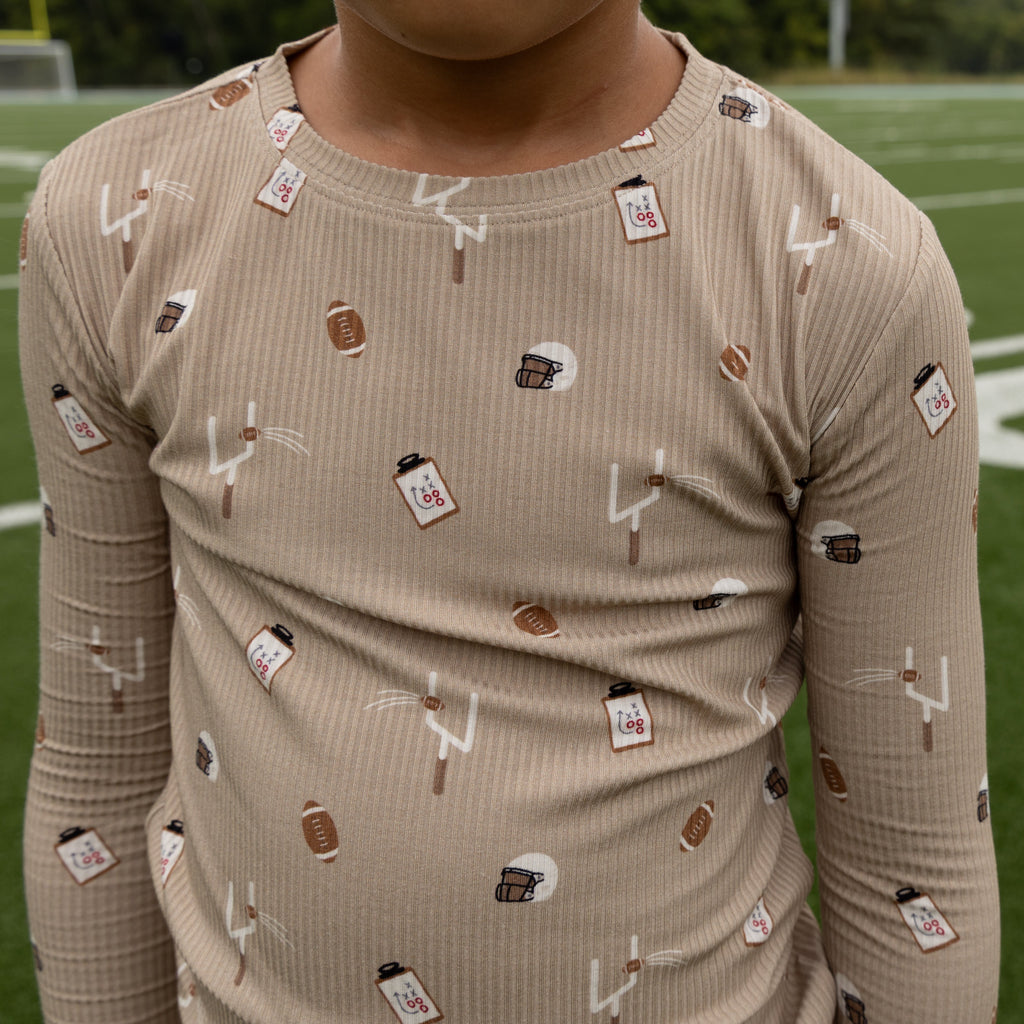 Football Small Ribbed Two-Piece Set