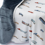 Road Vehicles Small Ribbed Youth Blanket