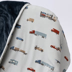 Road Vehicles Small Ribbed Youth Blanket