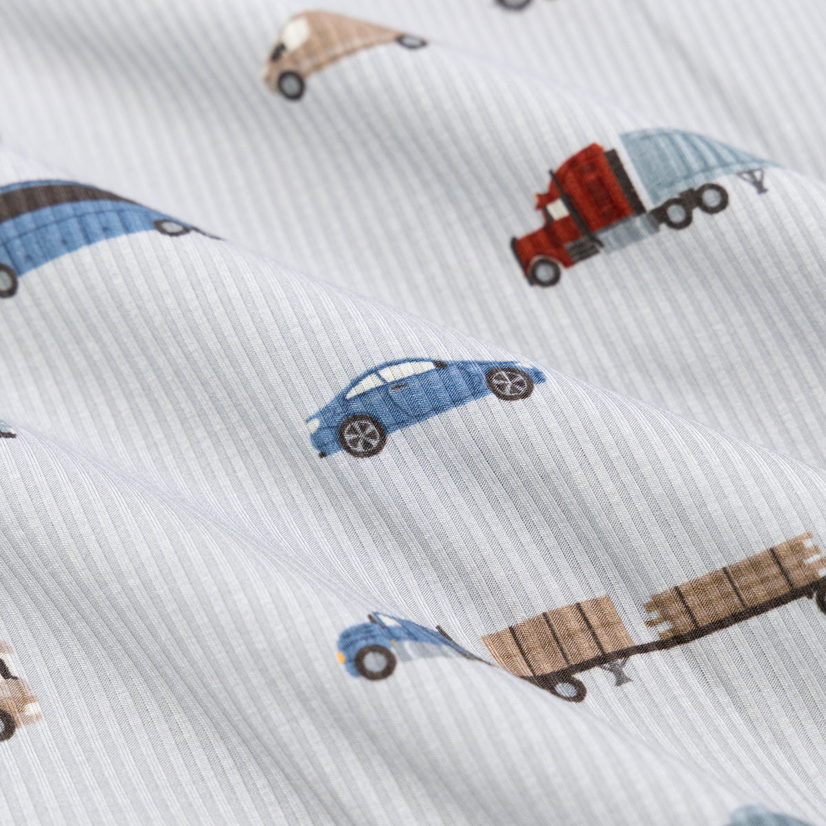 Road Vehicles Small Ribbed Shorts Two-Piece Set