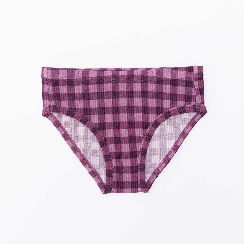Gymnastics, Plum Gingham and Ballet Pink Underwear 3 pack