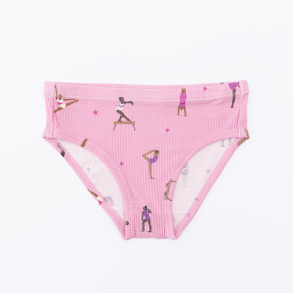 Gymnastics, Plum Gingham and Ballet Pink Underwear 3 pack