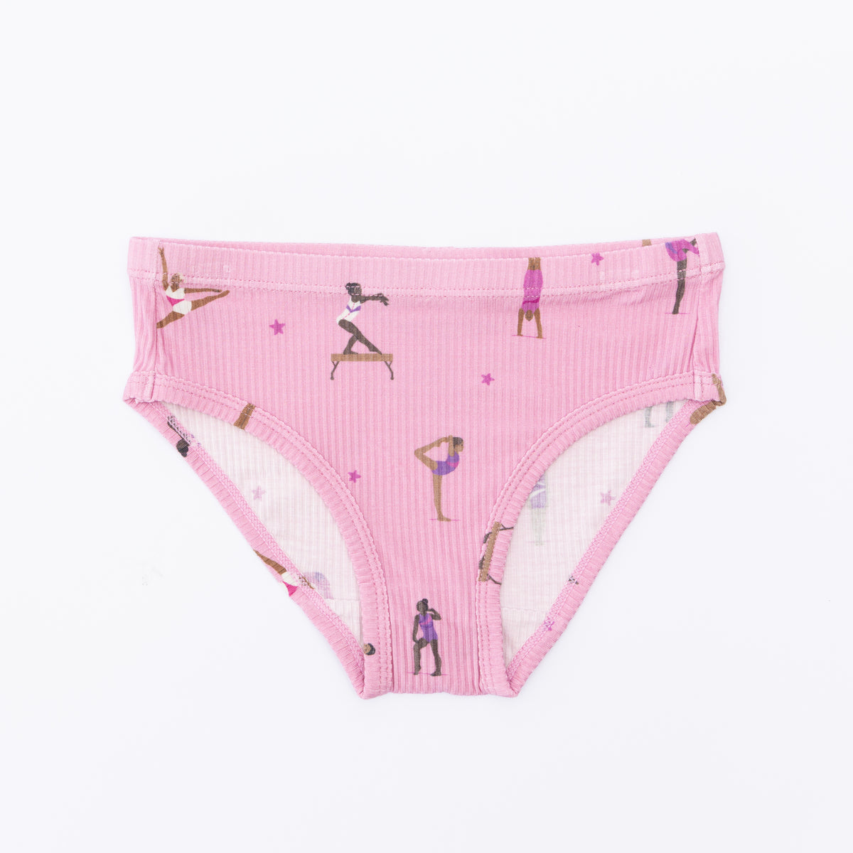 Gymnastics, Plum Gingham and Ballet Pink Underwear 3 pack