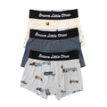 Road Vehicles, Dark Steel Blue and Construction Boxer Brief 3 pack
