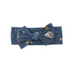Nativity Blue Small Ribbed Bow
