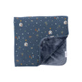 Nativity Blue Small Ribbed Toddler Blanket